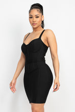 Sweetheart Wide Strap Bandage Dress