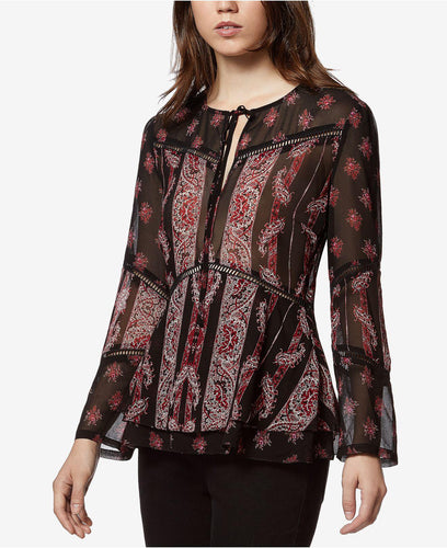 Avec Les Filles Paisley-Print Bohemian Blouse M