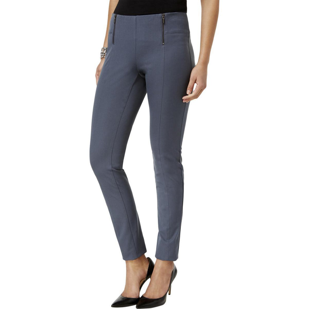 Alfani Petite Double-Zip Skinny Pants Stadium Grey 8P – Shoppers