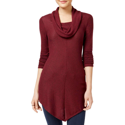 BCX Juniors Cowl-Neck Sweater Bordeaux M