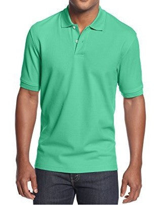 Club Room Short Sleeve Solid Estate Performance Polo Salamander