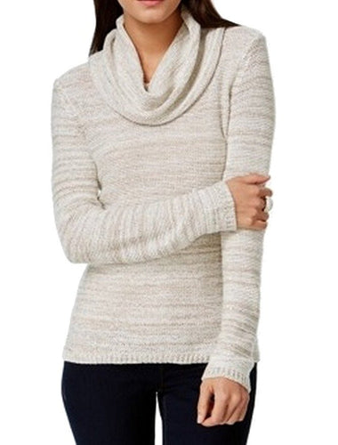 INC Striped Pullover Marled Womens Cowl Neck Sweater XLarge