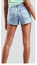 Levis Mile High Cutoff Denim Shorts Amplified Indigo 31