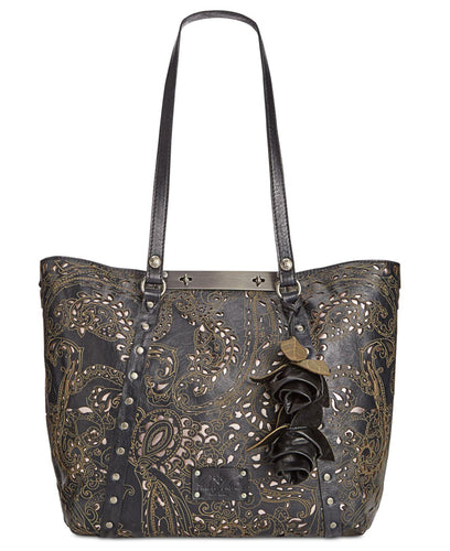 Patricia Nash Metallic Tooled Laser Lace Benvenuto Tote