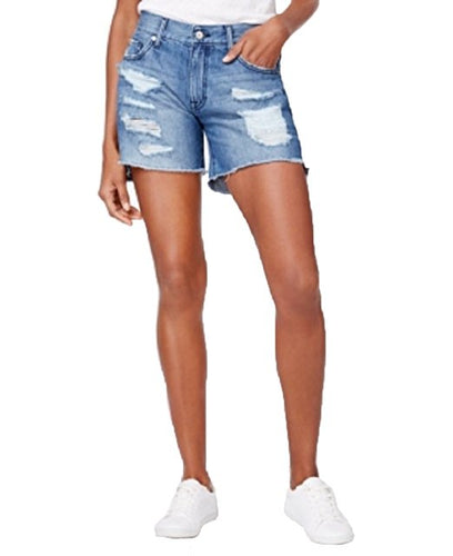 M1858 Ryder Ripped Denim Shorts